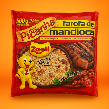 Farinha de Mandioca Sabor Picanha